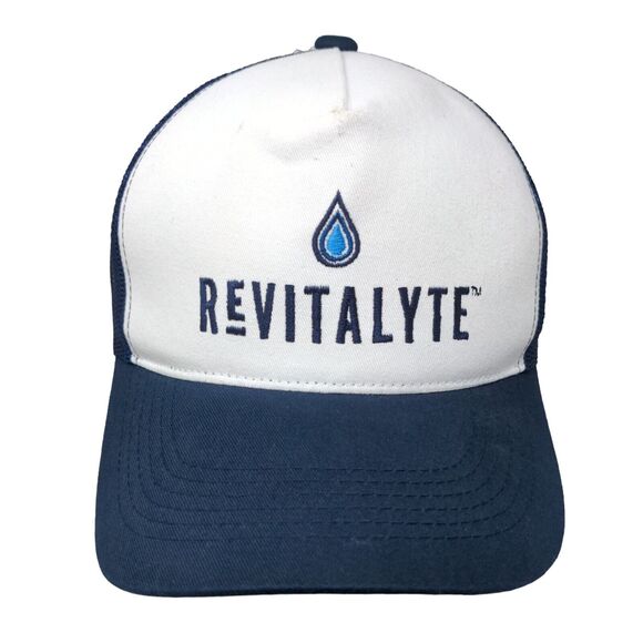 Revitalyte Snapback Mesh Back Trucker Hat Blue One Size Embroidered Boelter - Picture 1 of 8